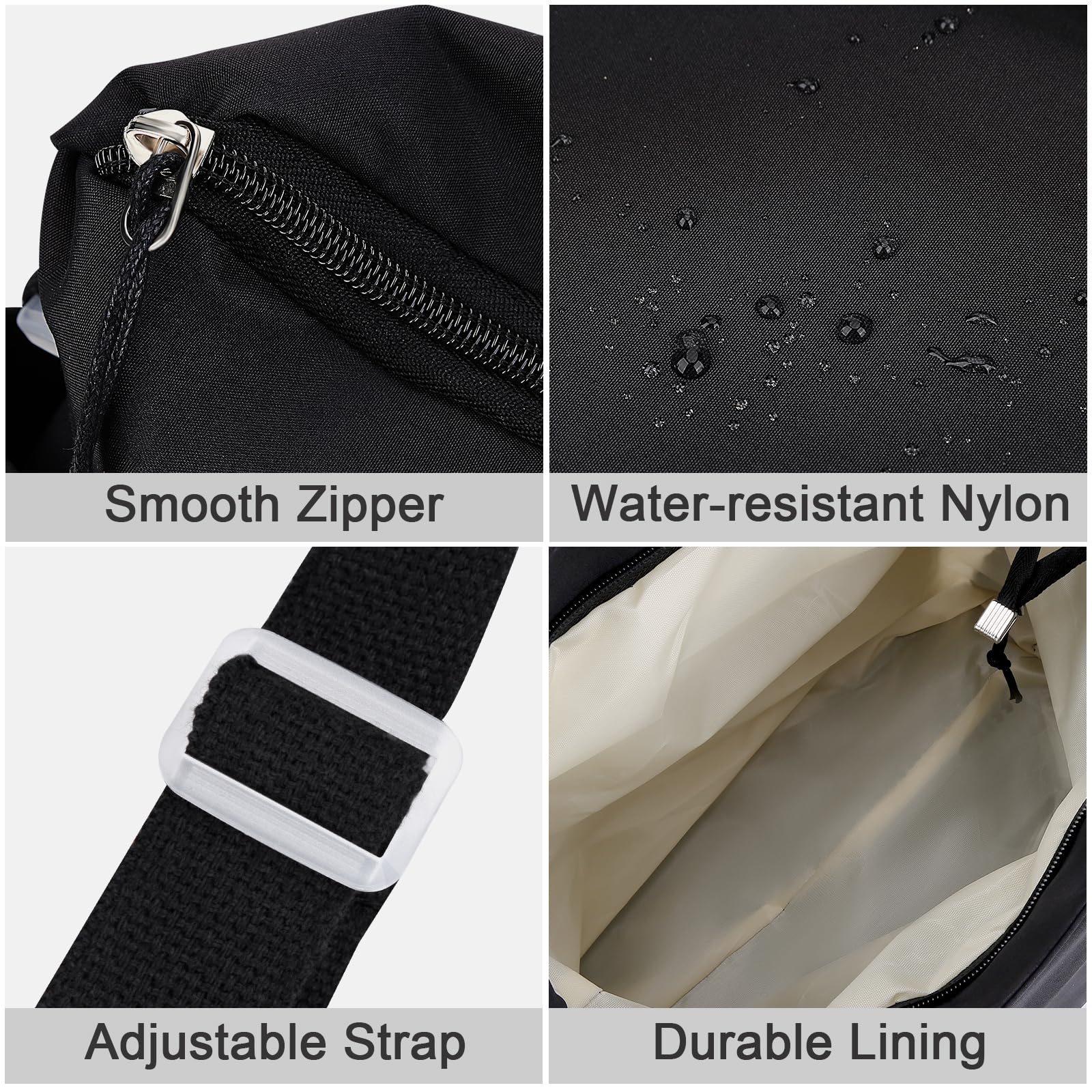 Kawaii Crossbody Bag for Women - Stylish Nylon Messenger Bag with Pendant & Pins | Perfect for Casual Outings & Anime Conventions