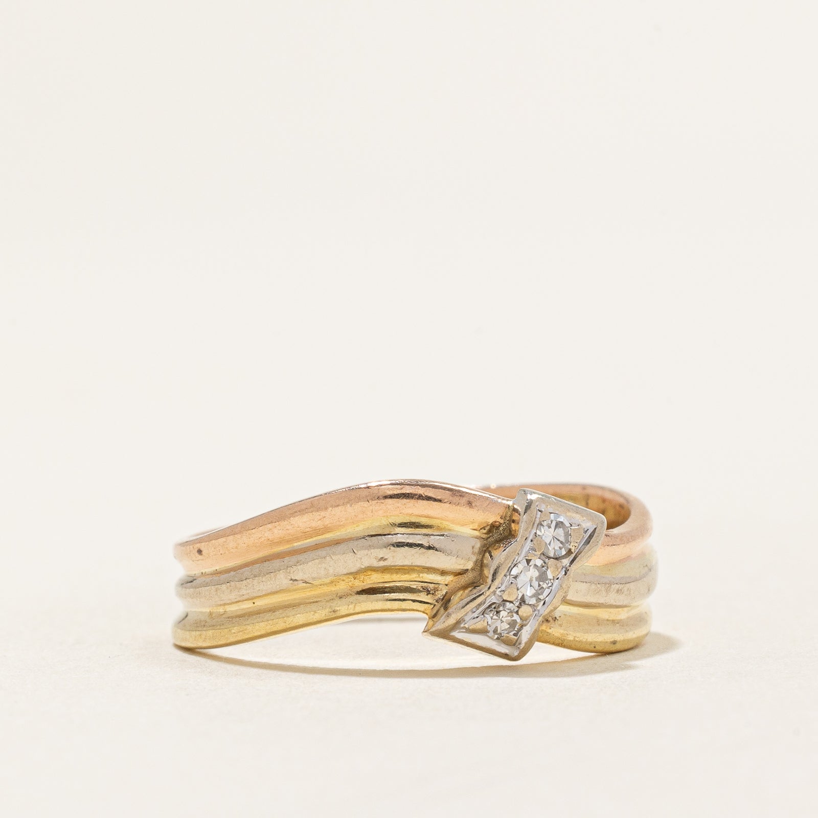 0.035ctw Three Stone Diamond Ring - Size 7 | Elegant Engagement, Wedding, Anniversary Jewelry Gift for Women
