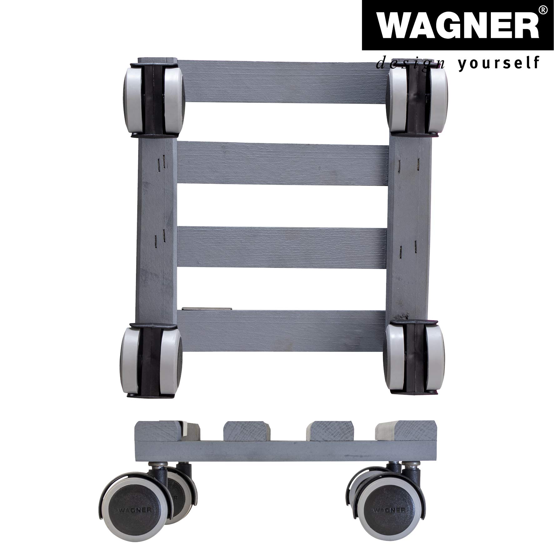 Multi-Roller Creo Gardening Wagon - Heavy Duty Utility Cart with 4 Wheels for Yard Work, Landscaping, and Outdoor Projects | Perfect for Transporting Soil, Plants, and Gardening Tools