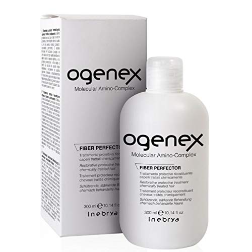 Inebrya Ogenex Fiber Perfector Protective Treatment 300mL - Hair Repair & Damage Protection for Dry, Damaged Hair - Perfect for Salon & Home Use