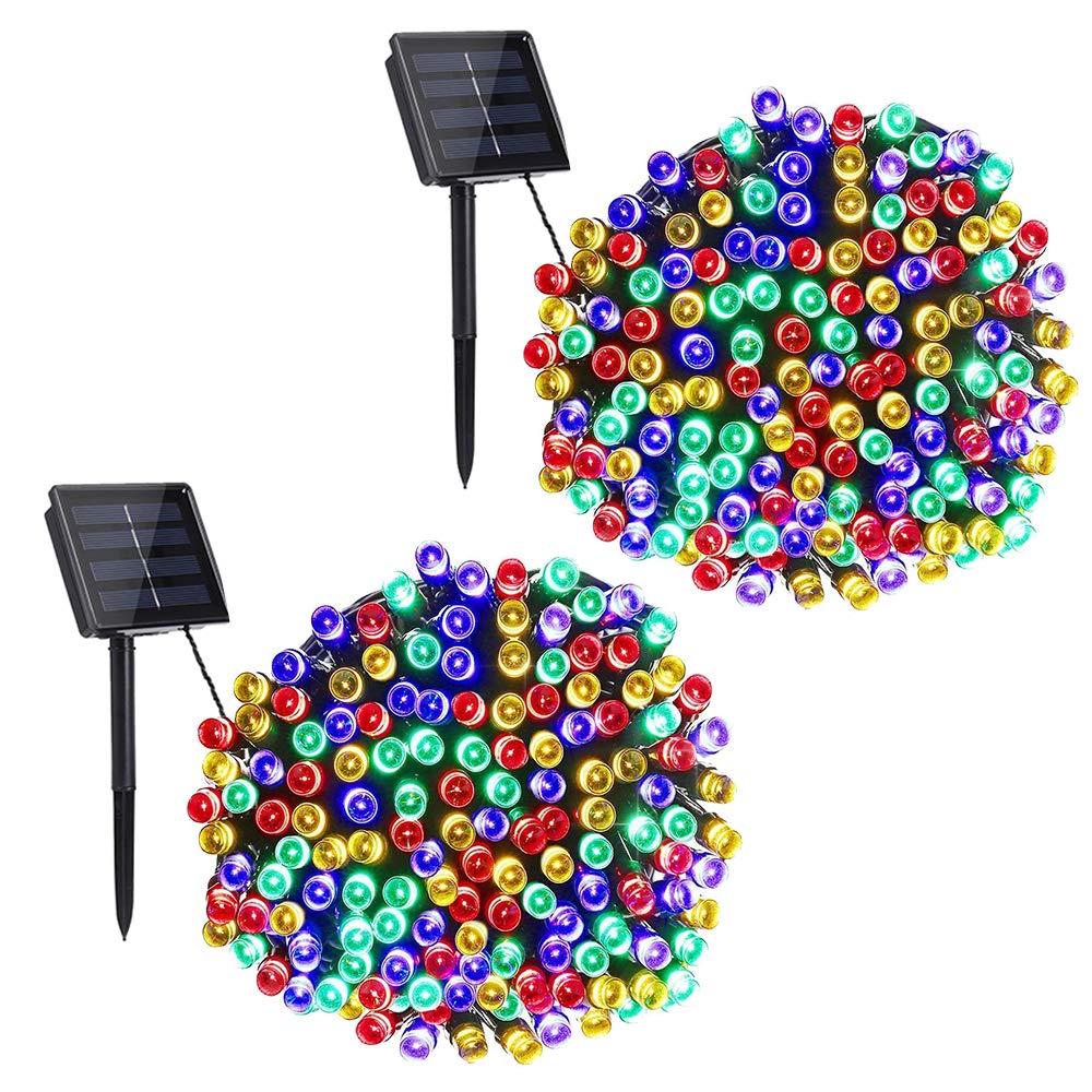 Toodour 72ft 200 LED Solar Christmas Lights - 8 Modes Waterproof Outdoor String Lights for Garden, Patio, Fence, Holiday Party & Balcony Decor - Perfect for Christmas, Halloween & Wedding Decorations (Multicolor)