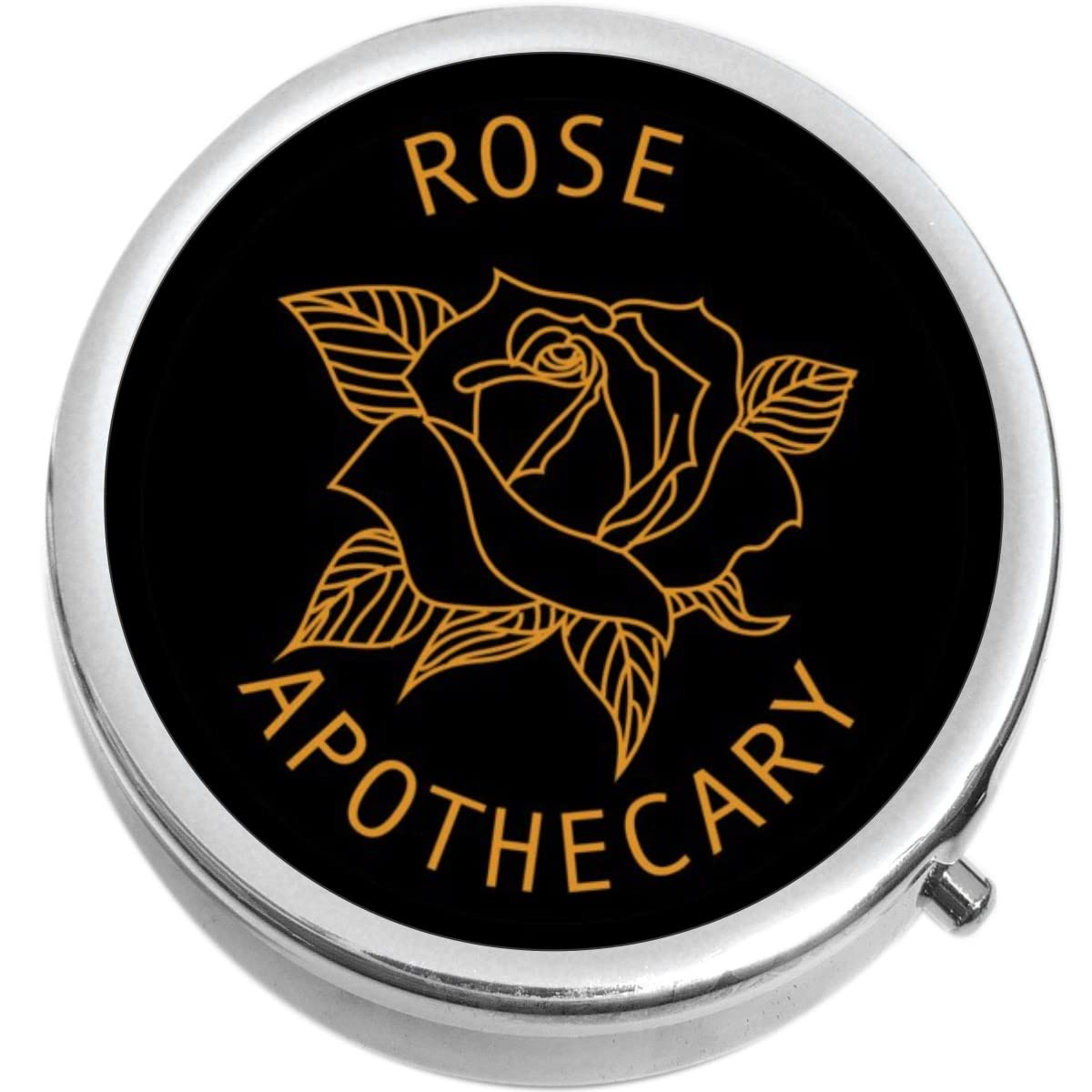 Rose Apothecary Medicine Vitamin Compact Pill Organizer - Portable Travel Pill Case for Daily Supplements, Vitamins & Medications | Perfect for Home, Office & Travel Use