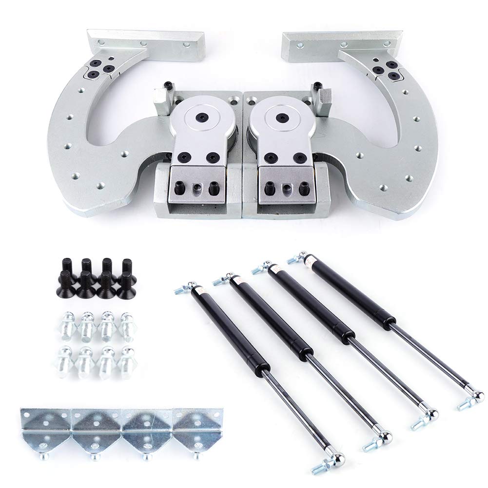 Universal Car Vertical Door Hinge Kit - Adjustable 90 Degree Lambo Style Conversion for Most Vehicles | Auto Accessories for Sports Cars, Tuner Vehicles & Show Cars