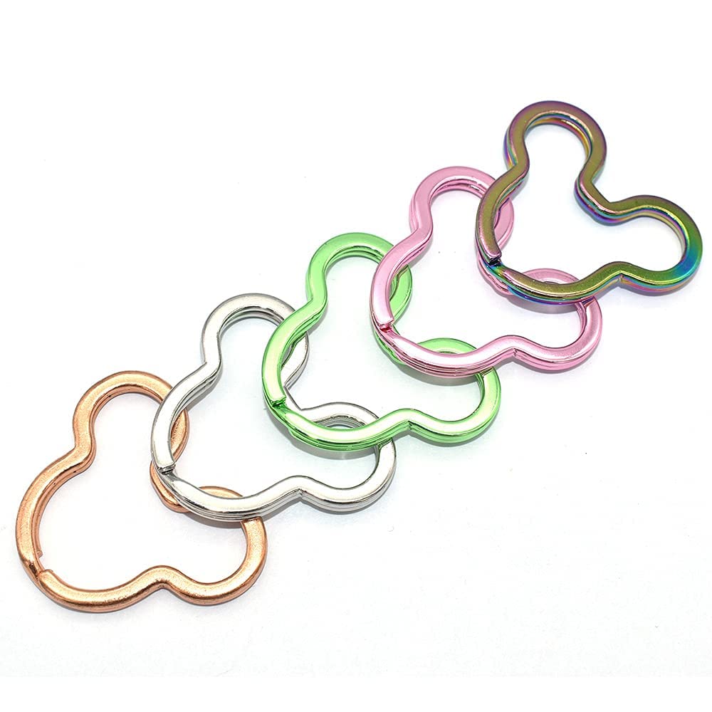 10PCS Mouse-Shaped Keychains - DIY Jewelry Charms for Necklaces, Bags & Purse Decorations - Cute Mouse Keychain Accessories for Gifts & Party Favors