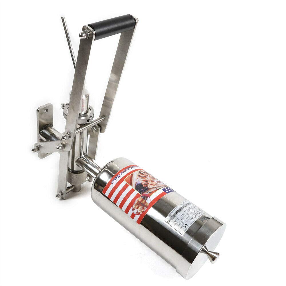 5L Commercial Churros Filler Machine - Stainless Steel Hand Crank Churro Maker for Spanish Donuts - Perfect for Restaurants, Bakeries & Home Use - Easy Manual Operation for Latin Fruit Filling