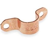 1/2 Inch 2-Hole Straps with Nails for 5/8 Inch Tubing - Secure Pipe Fasteners for Plumbing, HVAC, and DIY Projects