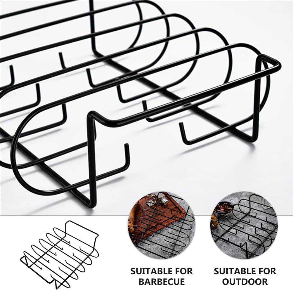 Portable BBQ Grill Rack - Outdoor Camping & Garden Barbecue Stand with Adjustable Height for Backyard, Picnic, and Tailgating Parties | Durable Stainless Steel BBQ Tool for Grilling Meat, Vegetables, and Seafood
