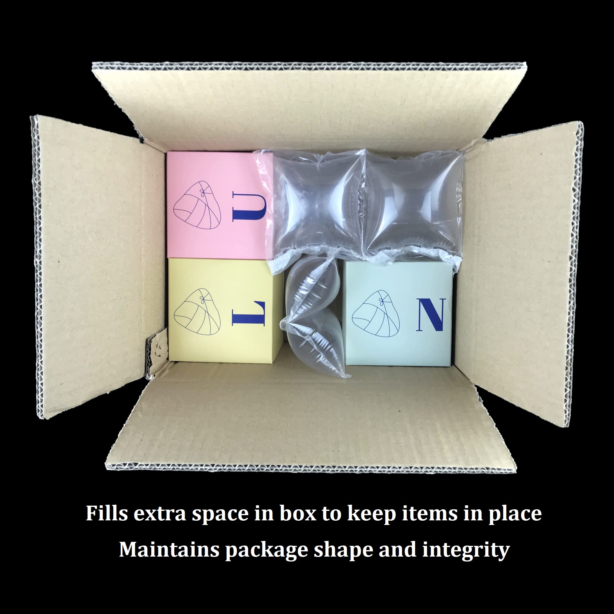 33Ft Heavy Duty Packing Air Cushion Bags - Inflatable Air Pillows for Shipping Protection, Void Fill Packaging Cushioning with Hand Pump - Perfect for Ecommerce, Moving Boxes & Fragile Item Protection