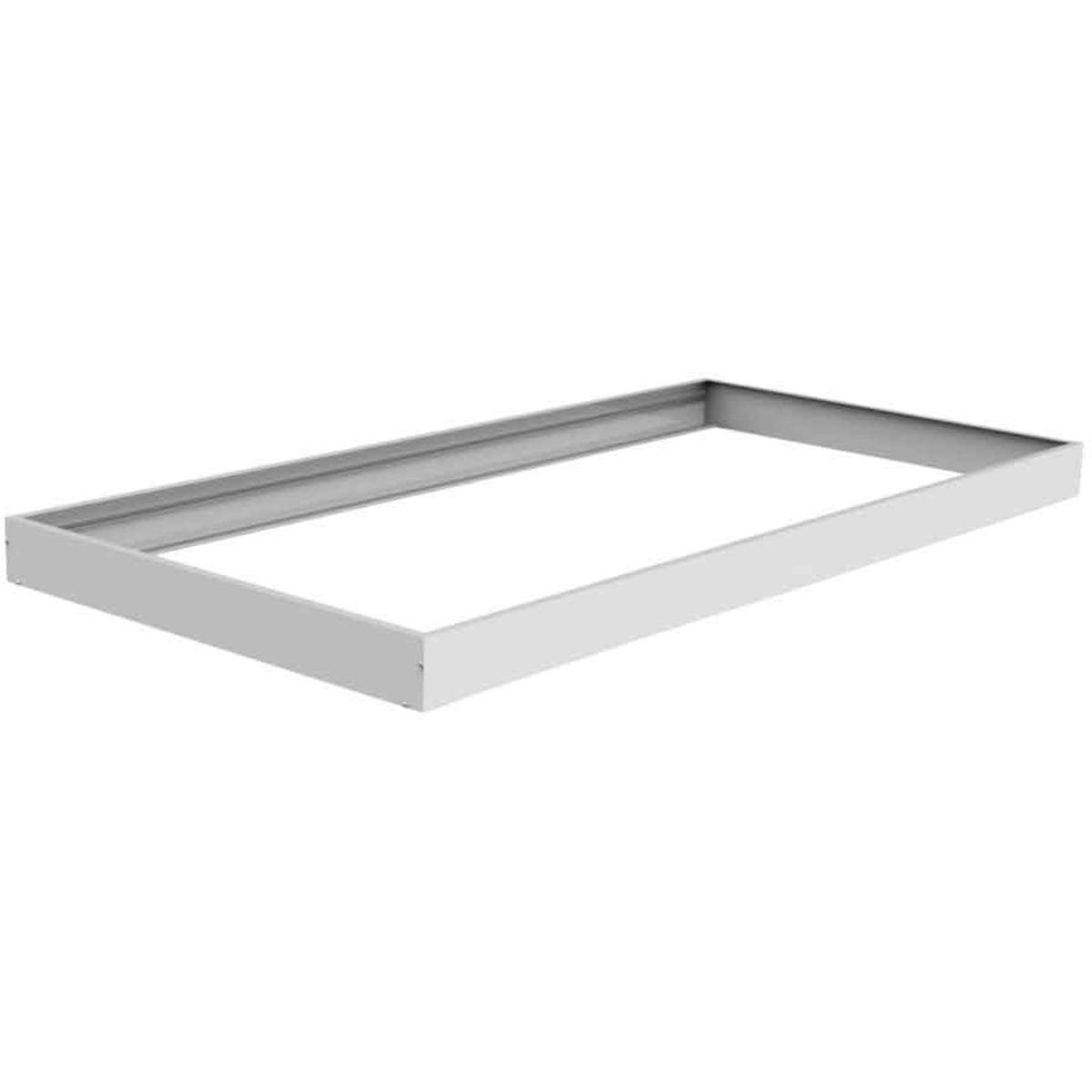 2x4 LED Surface Mount Troffer Light Kit - 40W 5000K Daylight White - Commercial & Office Lighting - Energy Efficient Flat Panel Ceiling Lights for Schools, Hospitals, and Retail Spaces