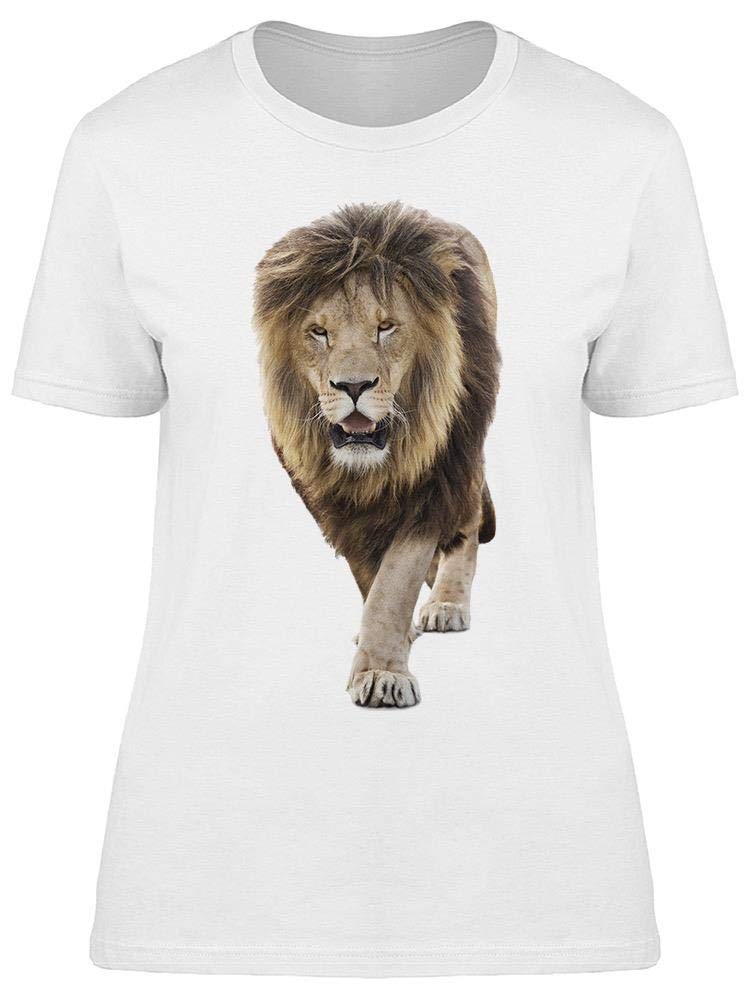 Women's Lion Walking Graphic T-Shirt - Stylish Casual Tee for Everyday Wear, Outfits & Street Fashion