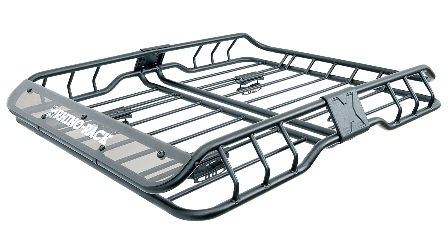 Rhino Rack Heavy Duty Roof Mount Cargo Basket for SUV & Truck - Perfect for Camping Gear, Sports Equipment & Road Trips