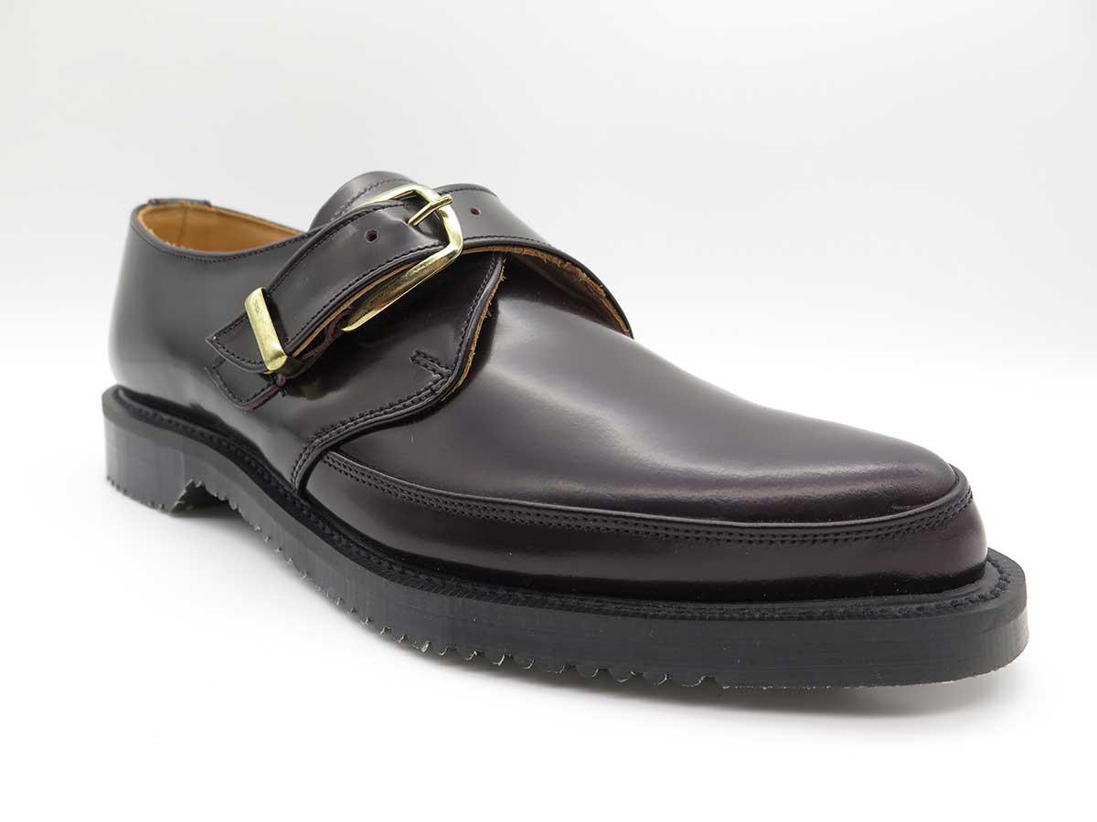 George Cox 8514 M/G Monk Burgundy Leather Shoes for Men - Classic Formal & Business Wear - Perfect for Office, Weddings & Special Occasions