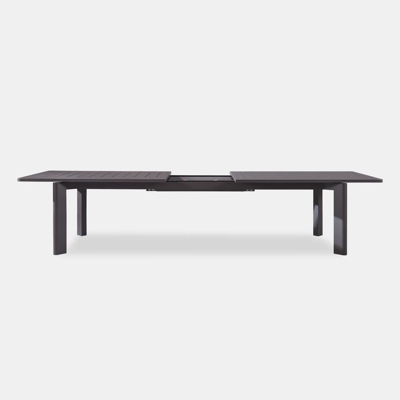 Byron Extendable Aluminum Dining Table - Expandable for 6 to 10 Guests - Perfect for Indoor/Outdoor Entertaining, Small Spaces & Family Gatherings