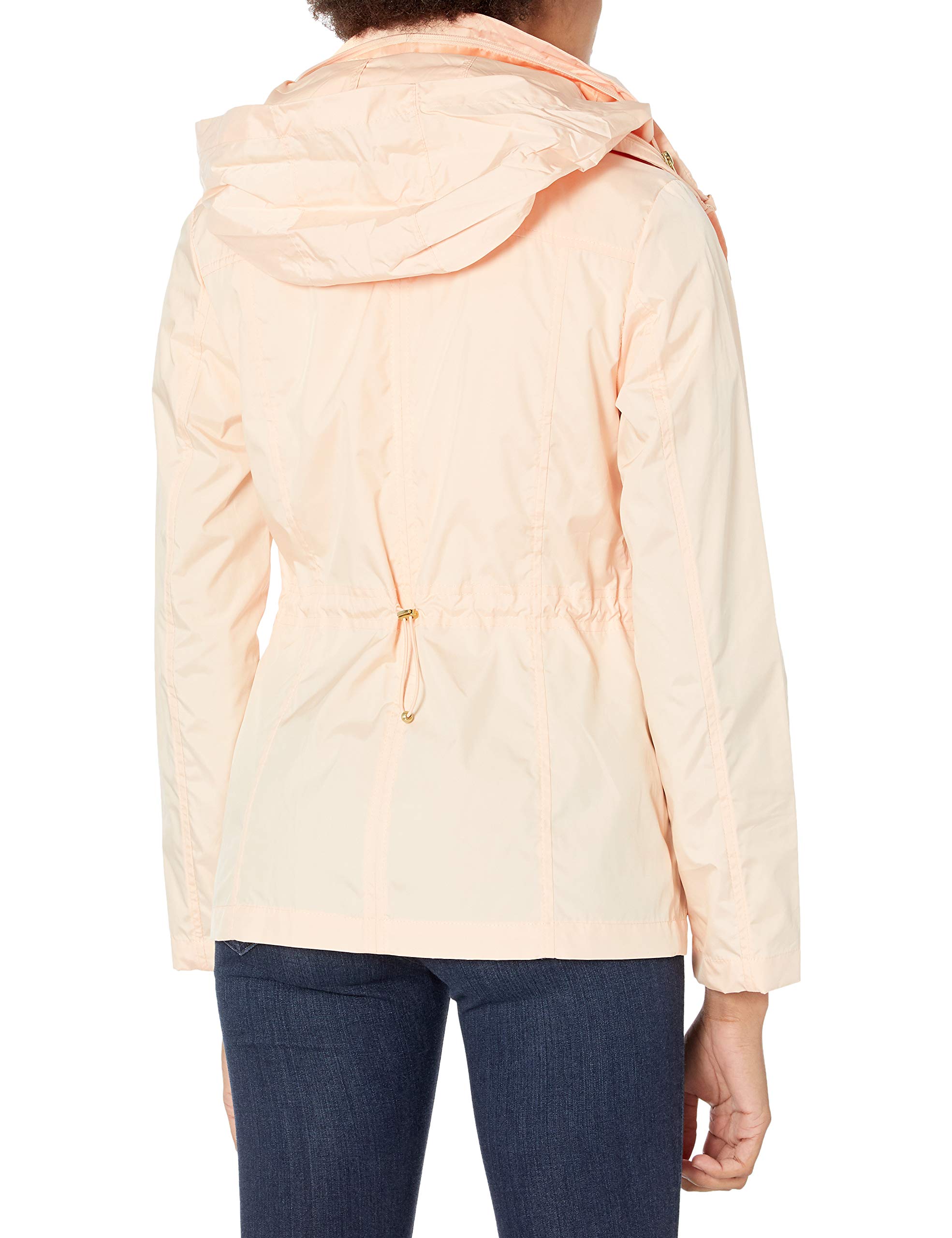 Cole Haan Women's Waterproof Packable Rain Jacket - Lightweight Windbreaker for Outdoor Activities, Travel & Commuting