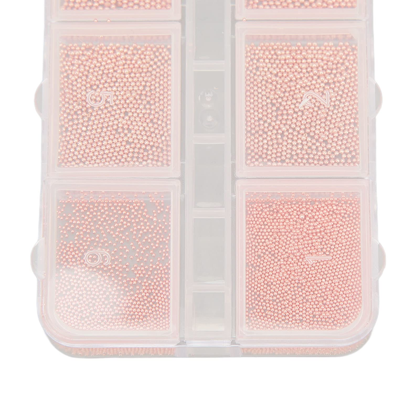 ANGGREK Gold Caviar Nail Beads - 24K Rose Gold Nail Art Beads for DIY Nail Decoration | Professional & Home Salon Use | Perfect for Nail Artists & Beginners | Wedding, Party, Special Occasion Nail Designs