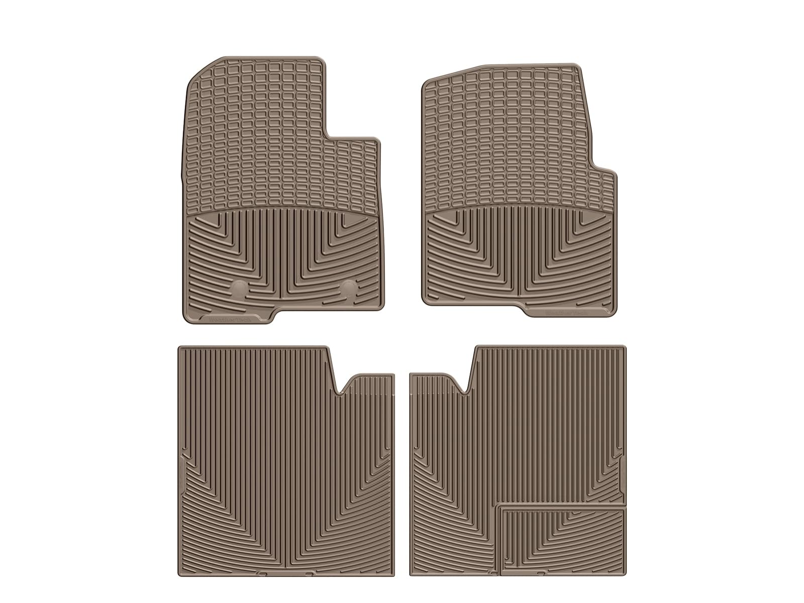 WeatherTech All-Weather Floor Mats for Ford F-150 SVT Raptor (2017-2023) & F-150 (2015-2023) - 1st & 2nd Row Custom Fit Car Mats - Tan Color - Premium Protection Against Dirt, Mud & Spills - Perfect for Off-Roading, Daily Commuting & Family Road Trips