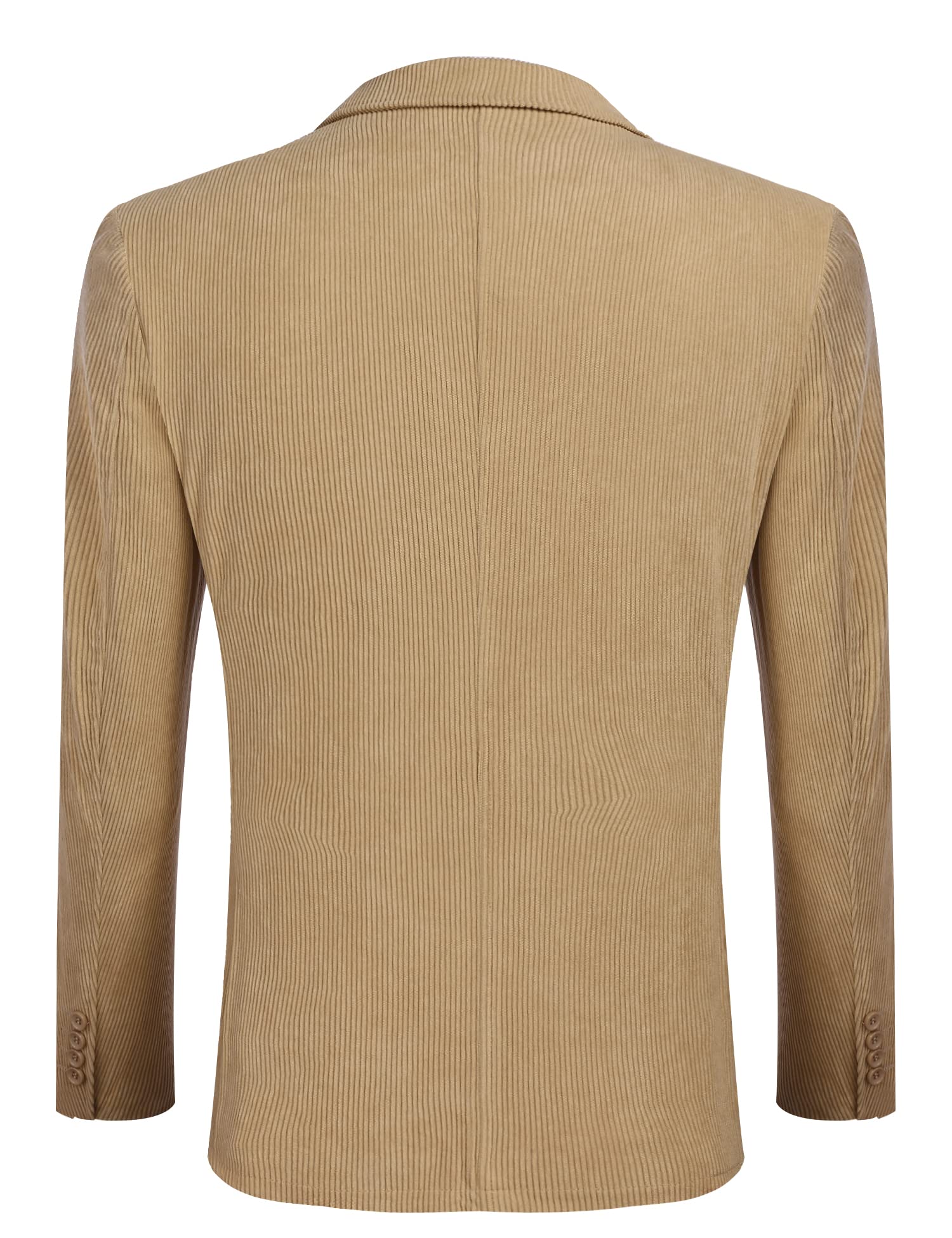 COOFADNY Men's Casual Corduroy Blazer Jacket - Classic Fit Two Button Sport Coat with Notch Lapel | Perfect for Office, Wedding & Business Casual Outfits