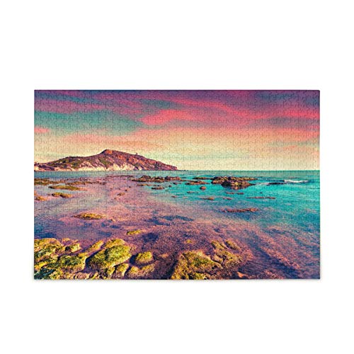 500-Piece Sicily Italy Jigsaw Puzzle for Adults - Premium Landscape Puzzle for Relaxation & Home Decor | Perfect for Family Game Nights, Stress Relief & Wall Art