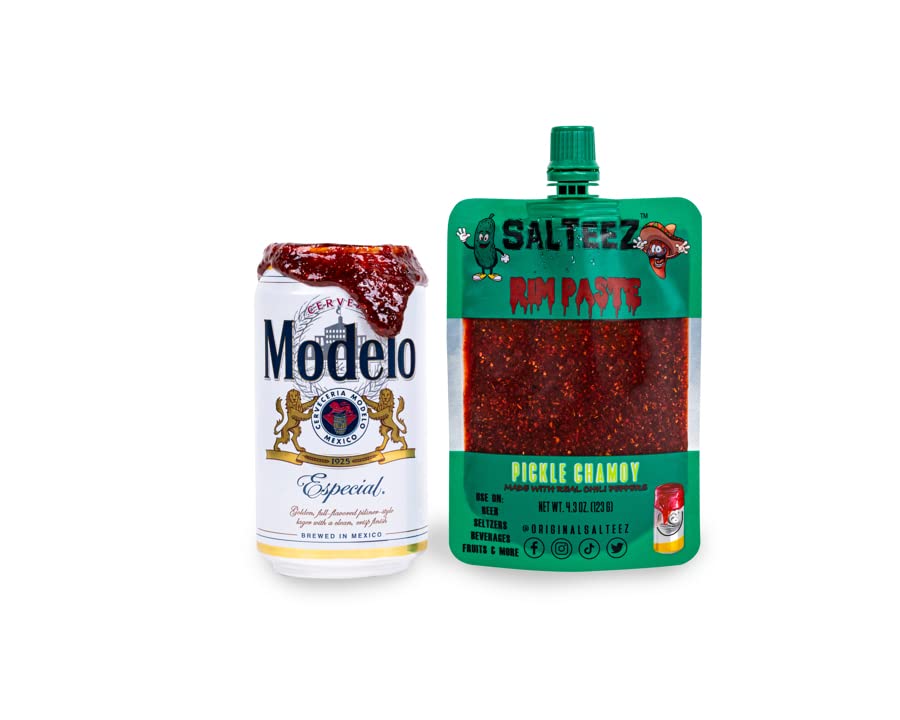 Salteez Rim Paste - Tangy Pickle Chamoy Rim Paste for Beers, Seltzers, Cocktails & Snacks (2 Pack) | Perfect for Margarita Rims, Micheladas & Party Snack Seasoning