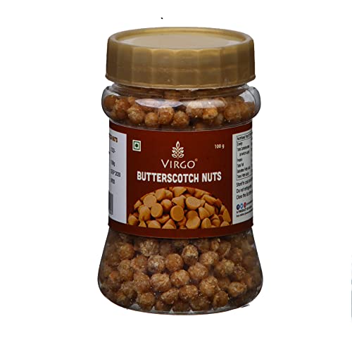 Virgo Butterscotch Nuts 100g - Premium Healthy Snacks for Kids, Perfect Cake Topping & Ice Cream Decoration | Delicious Treats for Parties, Baking & Everyday Snacking