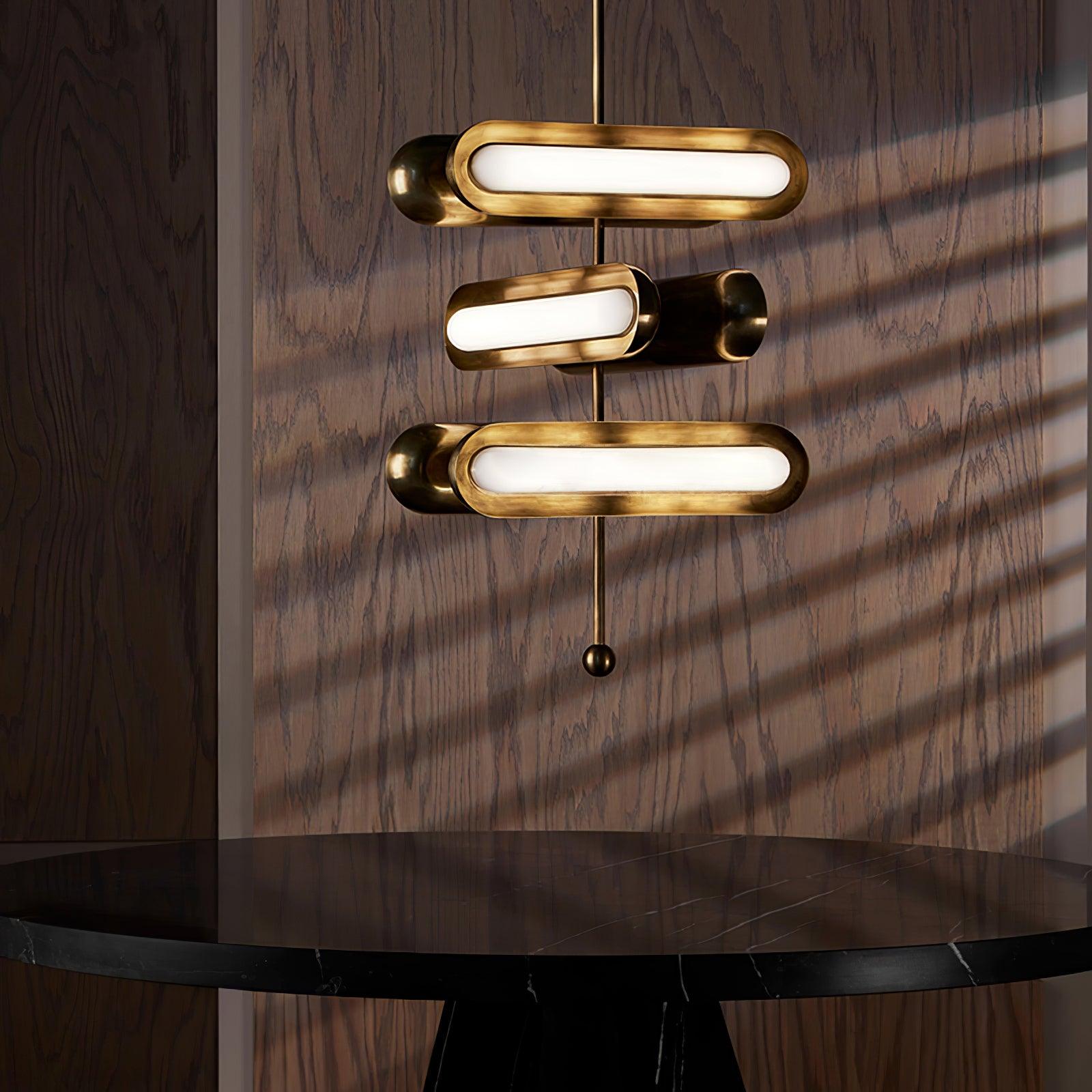 Elegant Crystal Capsule Chandelier - Modern Ceiling Light Fixture for Dining Room, Bedroom & Living Room Decor