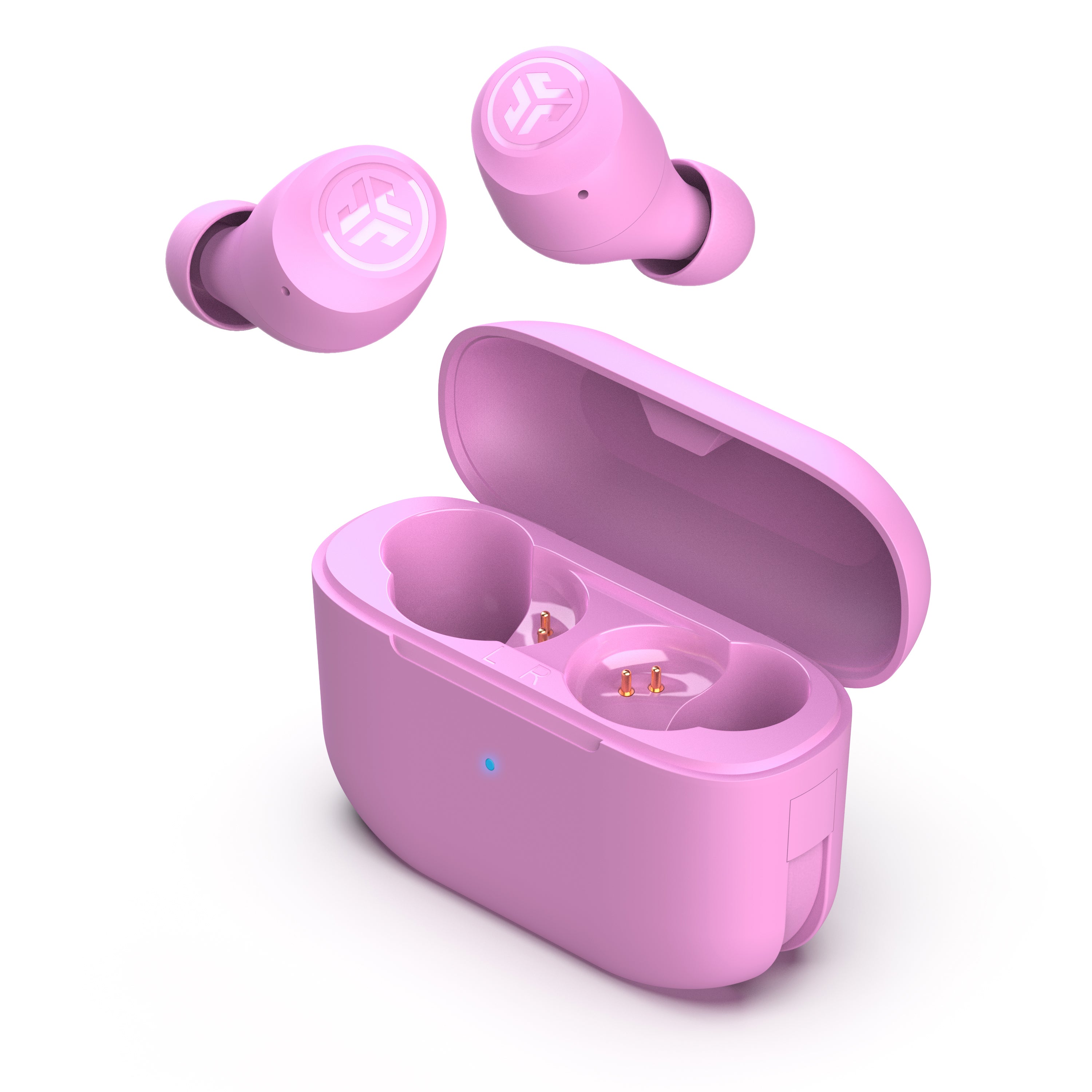 Go Pop+ Cloud Pink & Foam Tips Gift Set - Perfect for Earphone Comfort & Noise Isolation | Ideal for Travel, Workouts & Daily Use