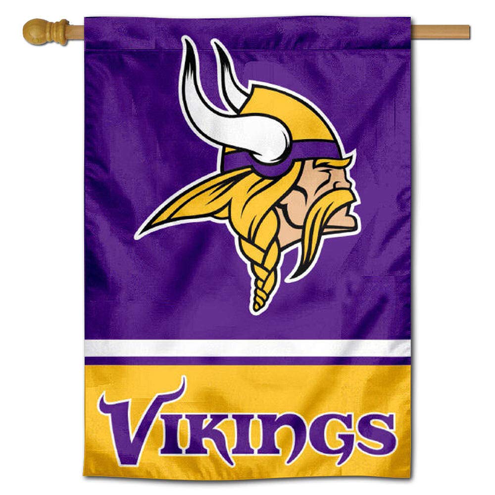 Minnesota Vikings Two-Sided House Flag - Officially Licensed NFL Team Banner for Outdoor & Game Day Decor