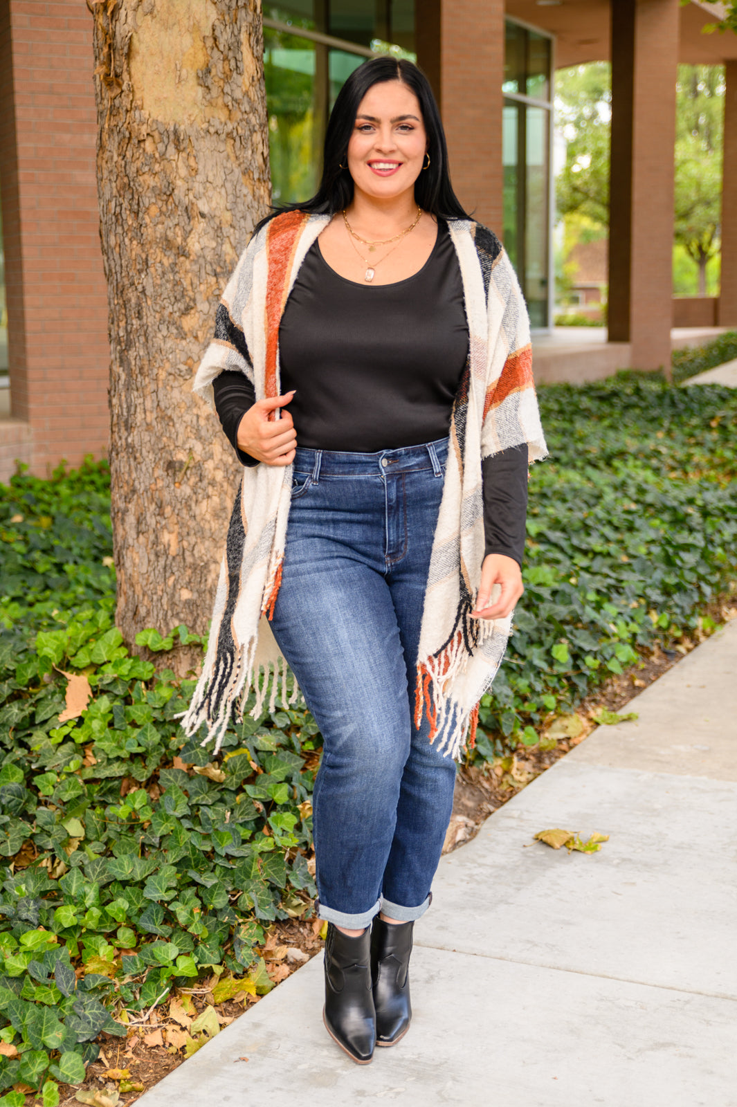 Basic Long Sleeve Top for Women - Soft Comfortable Everyday Black Shirt | Perfect for Work, Casual Outfits & Layering