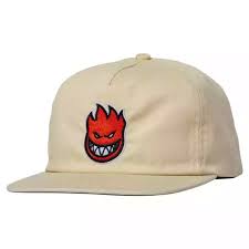 Spitfire Bighead Fill Snapback Hat - Natural/Red | Adjustable Dad Hat for Men & Women | Perfect for Skateboarding, Streetwear & Casual Outfits