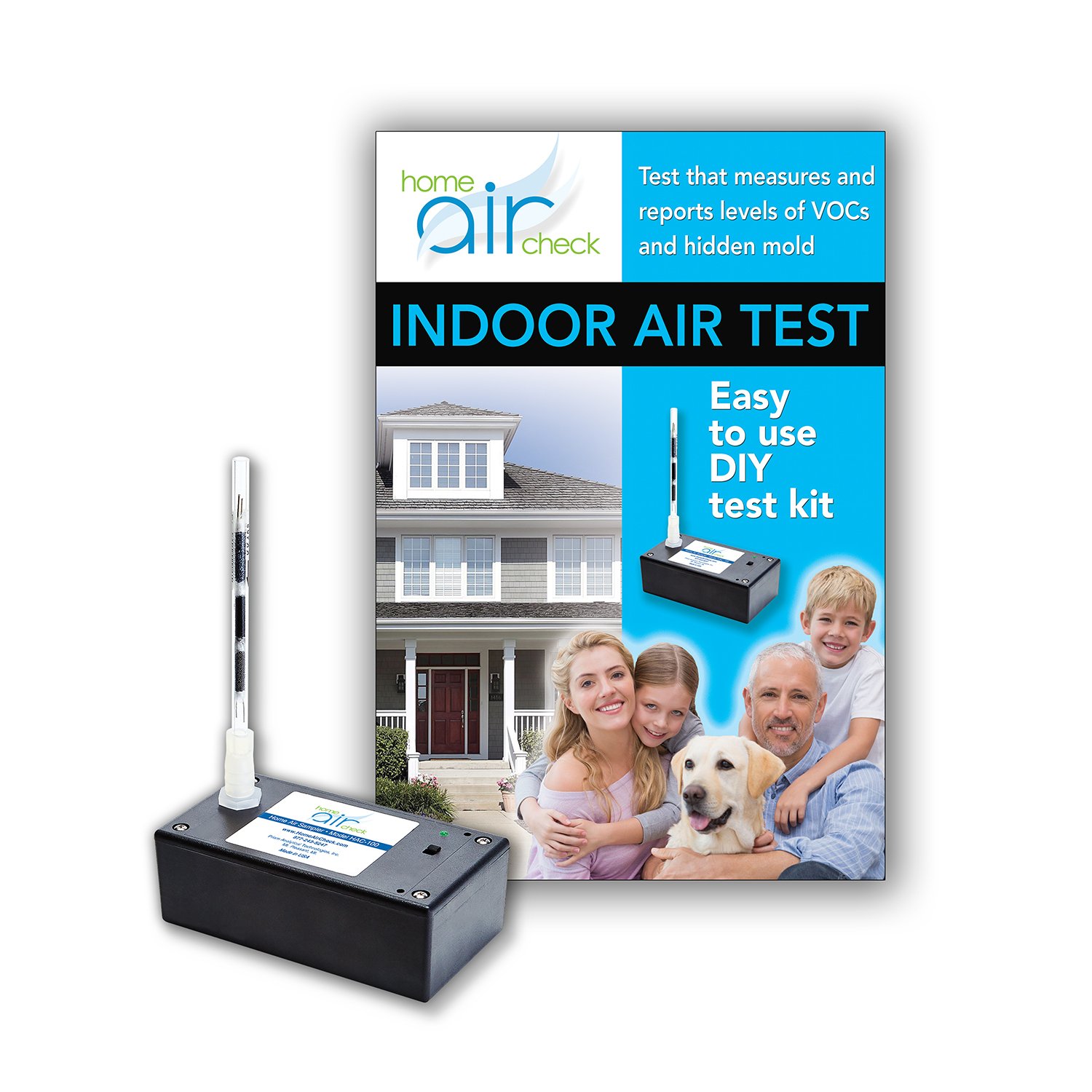 Home Air Check VOCs and Active Mold Test Kit – Professional Indoor Air Quality Testing for Homes, Offices & Schools | Detect Harmful Pollutants & Improve Air Safety