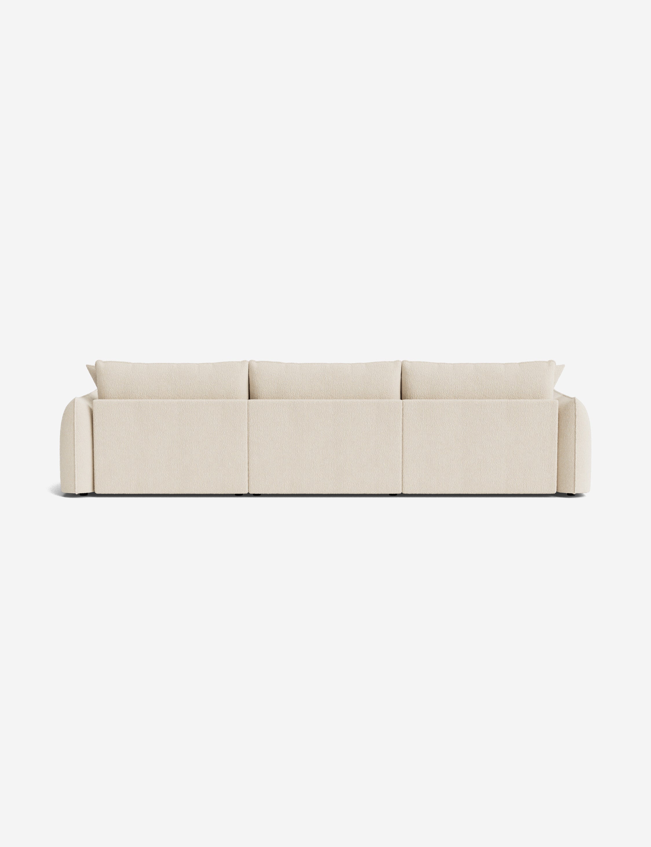 Balmer Sectional Sofa with Ottoman - Modern L-Shaped Couch Set for Living Room, Lounge & Family Room - Comfortable & Stylish Home Furniture