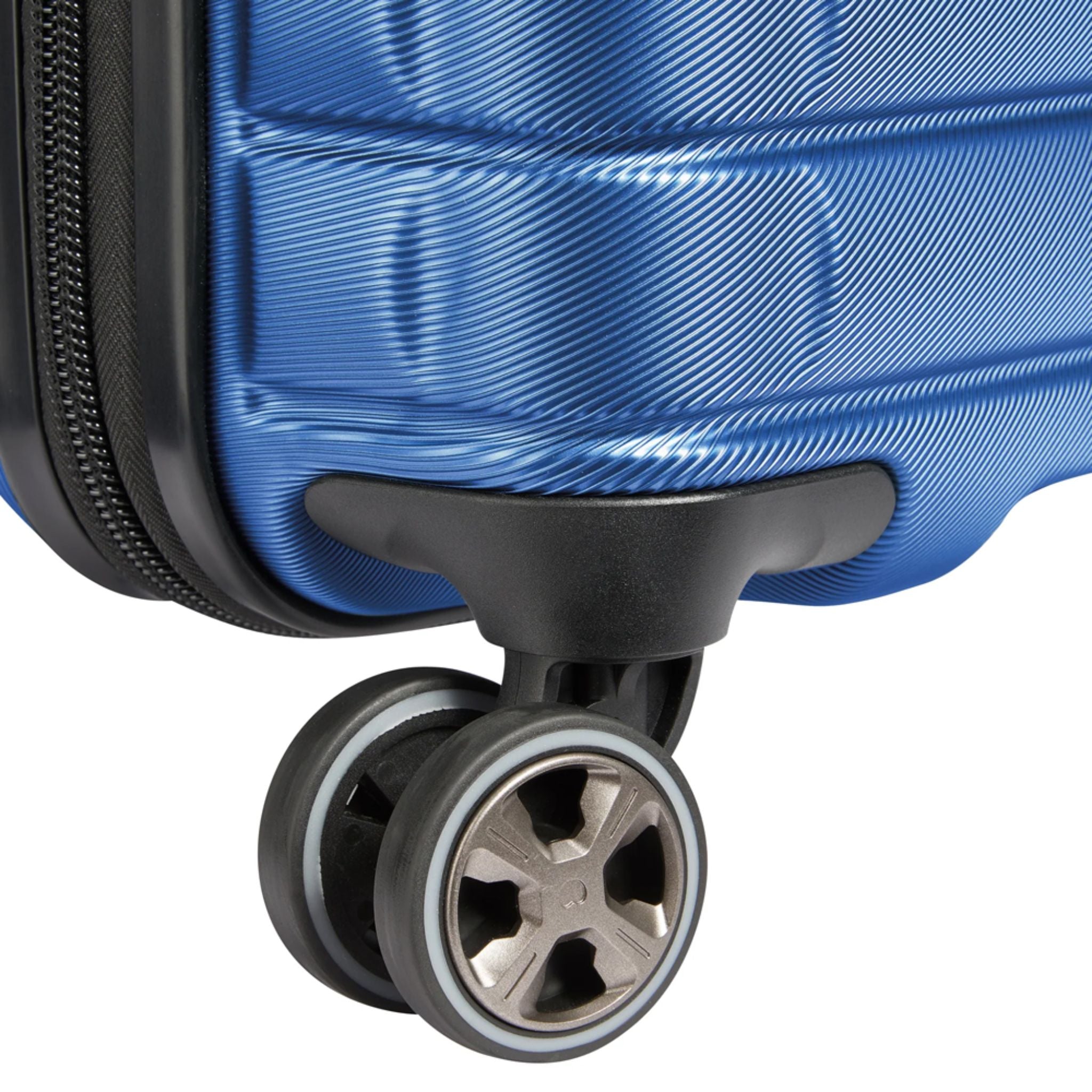 Delsey Paris Shadow 5.0 21.6-Inch Expandable Carry-On Luggage with 4 Double Spinner Wheels - Blue | Perfect for Business Travel & Weekend Getaways