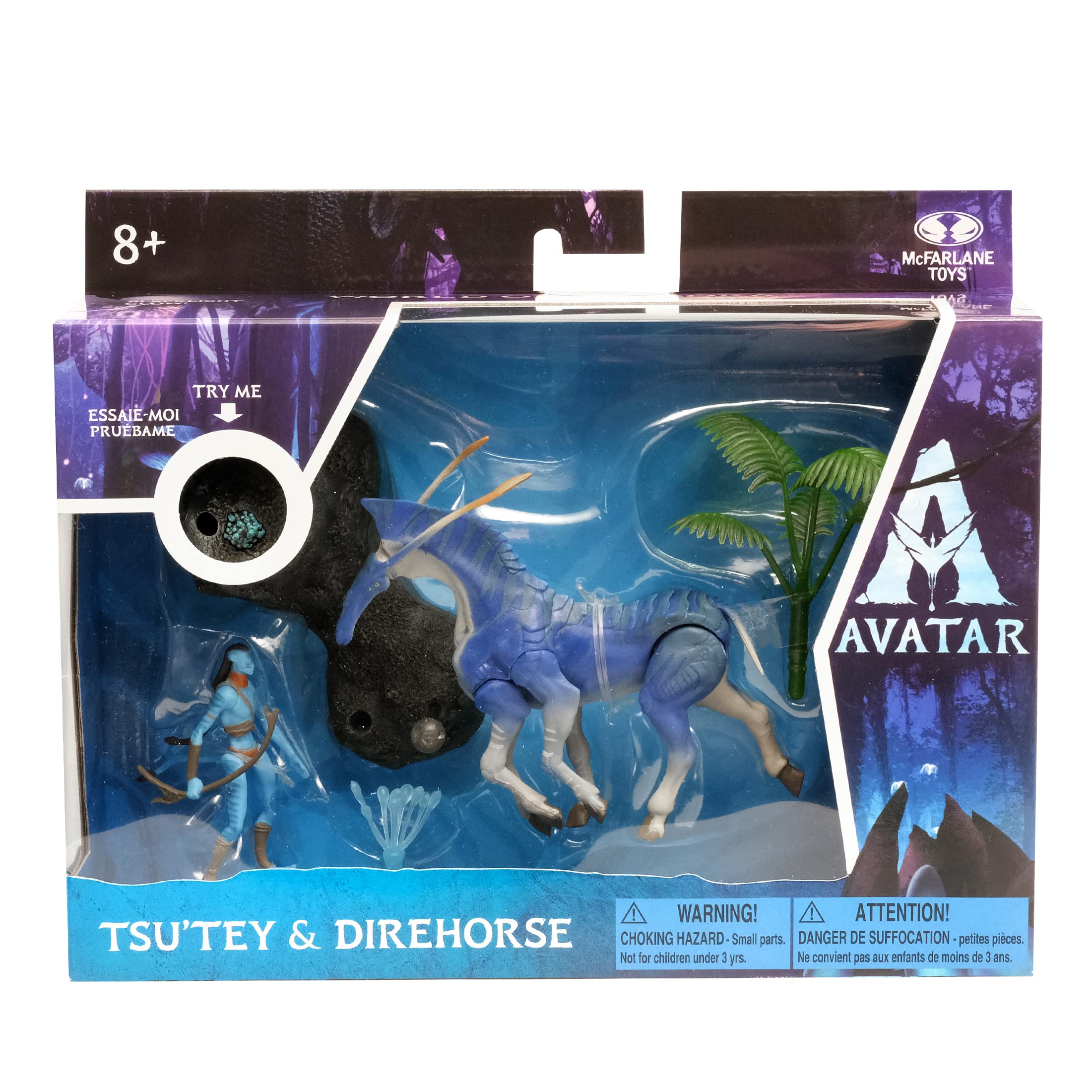 McFarlane Toys Avatar Tsu'tey & Direhorse Action Figure Set - Collectible Movie Character Figures for Fans & Display - Perfect for Home Decor, Gift Giving, and Avatar Collections