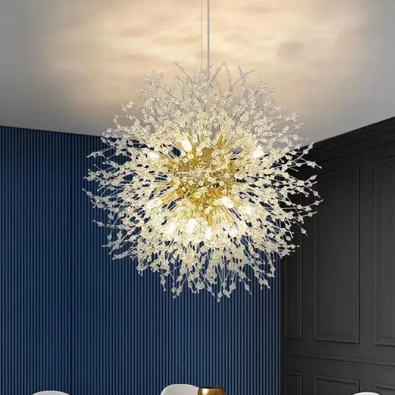 Modern LED Pendant Light in Firework Design - Elegant Ceiling Lighting Fixture for Living Room, Dining Room, and Bedroom Decor