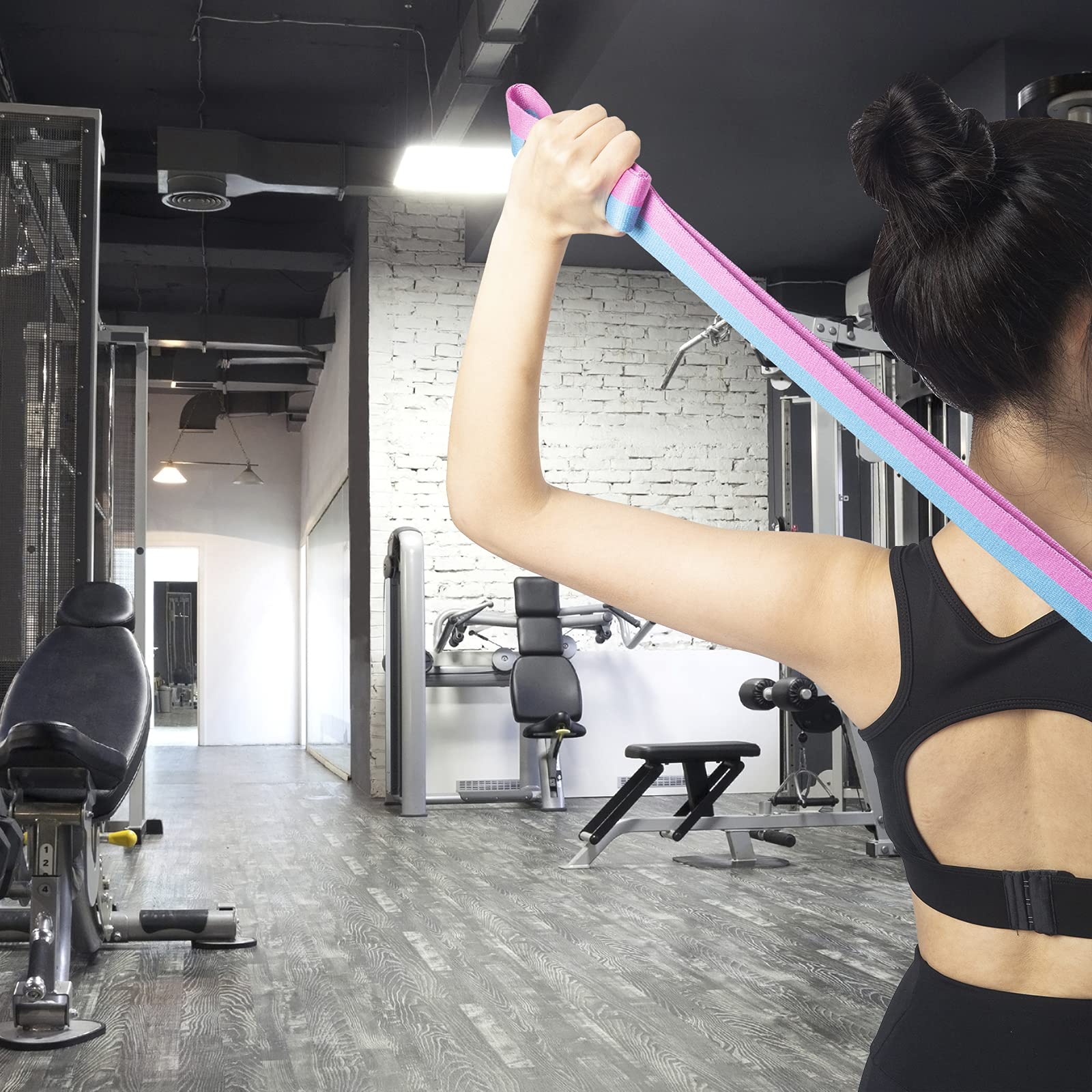 Yoga Strap with Adjustable D-Ring Buckle - 6/8/10 Feet Durable Soft Exercise Belt for Stretching, Flexibility & Strength Training - Ideal for Yoga, Pilates, Dance, Physical Therapy, Home Gym & Travel Fitness