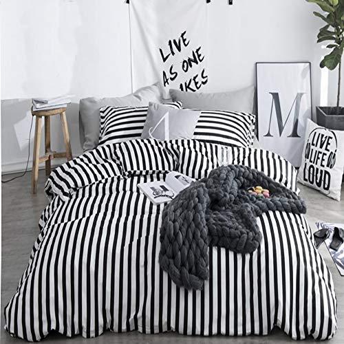 Black White Striped