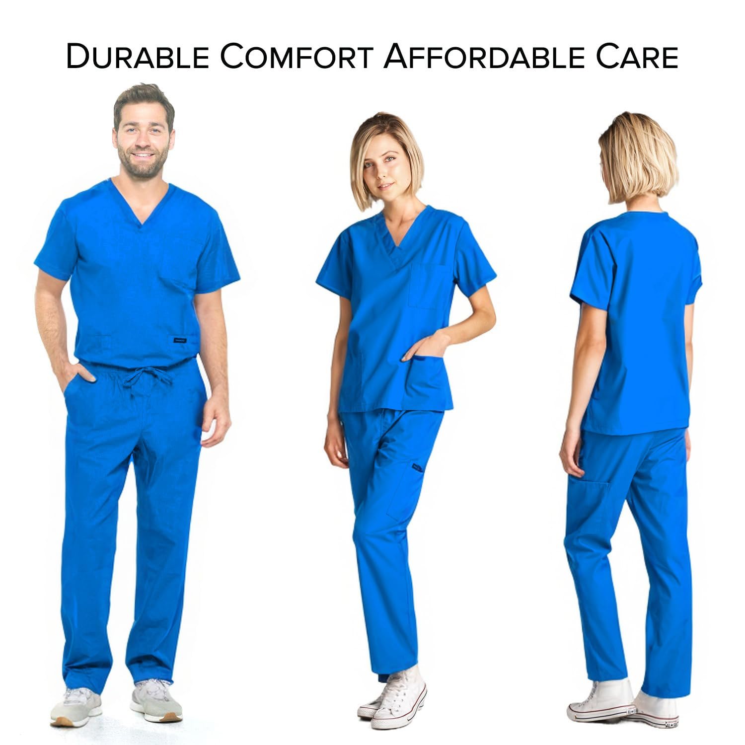 Dagacci Medical Scrubs for Women & Men - Comfortable & Durable Scrubs Tops & Shirts for Nurses, Doctors & Healthcare Professionals - Perfect for Hospitals, Clinics & Medical Workplaces