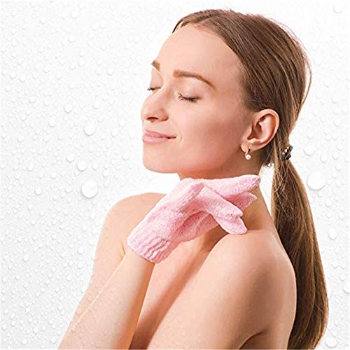 4 Pairs Exfoliating Shower Gloves for Deep Cleansing - Body Scrub Mittens for Smooth Skin - Perfect for Spa, Bath & Exfoliation at Home