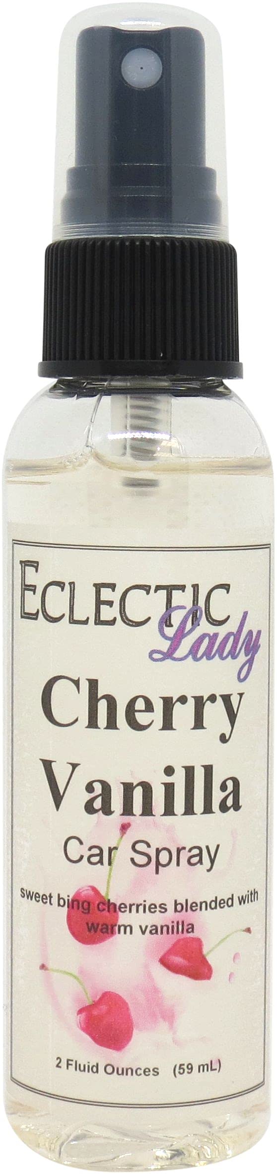 Cherry Vanilla Car Air Freshener Spray - 4oz Long-Lasting Fragrance for Fresh & Inviting Car Interior | Perfect for Daily Commute, Road Trips & Rideshare Vehicles