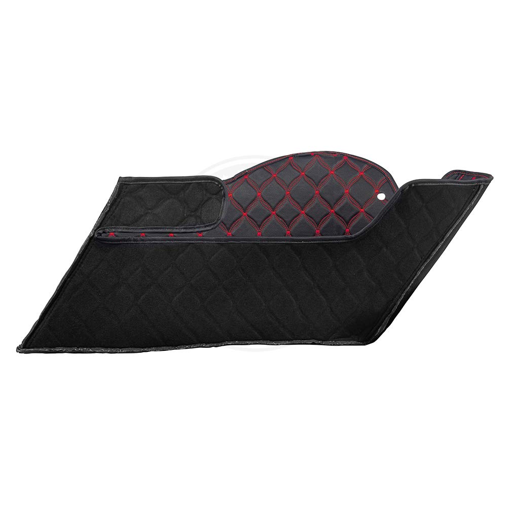 Moto Onfire Saddlebag Liners - Waterproof Stitch Bags Inserts for Harley Davidson 2013 & Older Models (Red) - Perfect for Motorcycle Travel & Road Trips