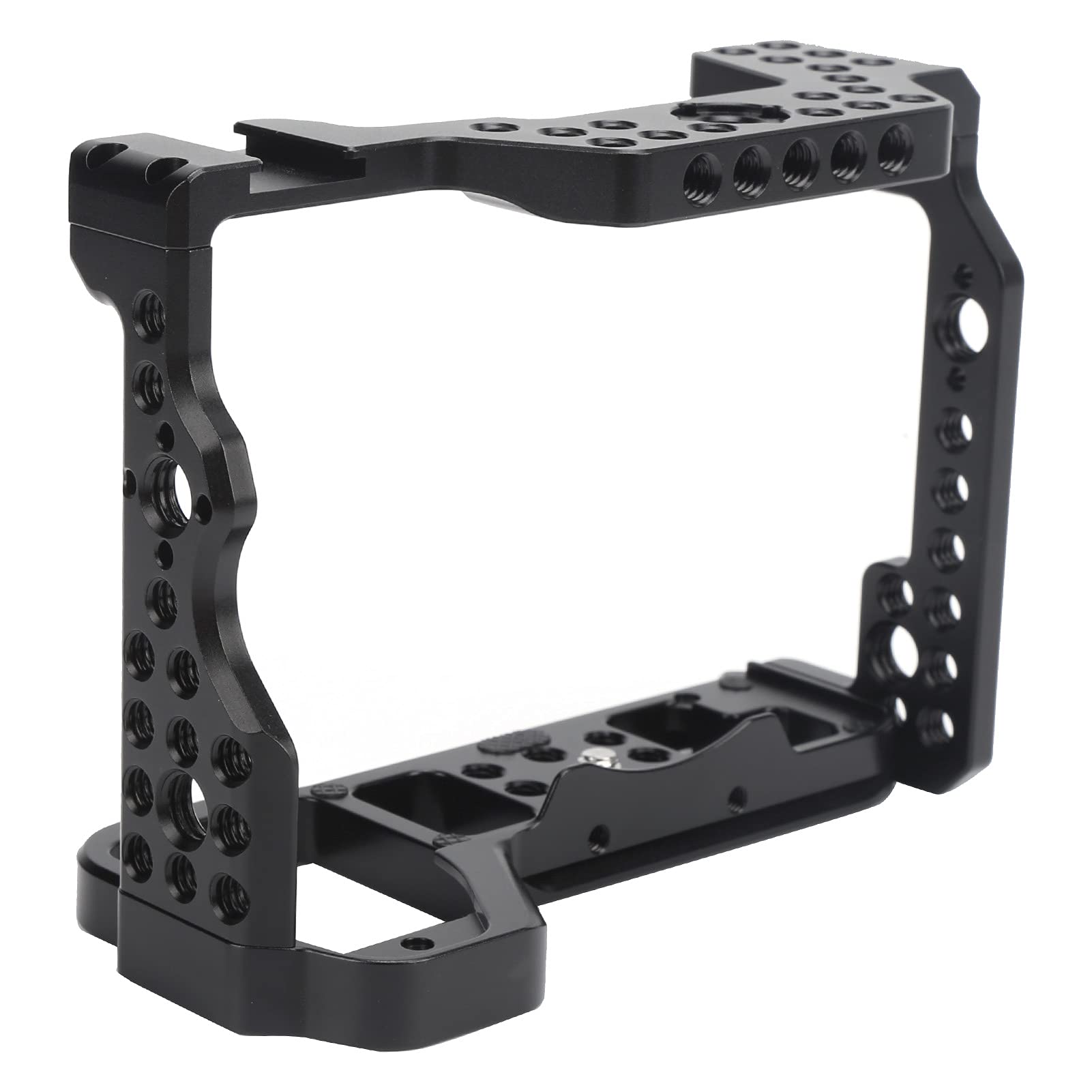 Shanrya Aluminum Alloy Camera Cage Bracket for Sony A7S3 - Lightweight 281g DSLR Rig with Quick Release - Perfect for Vlogging, Filmmaking & Photography