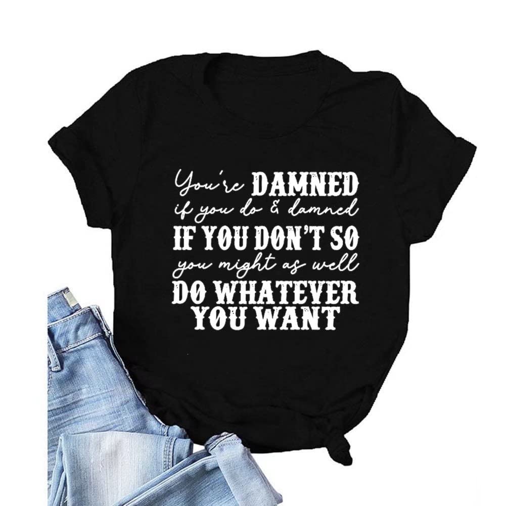 Funny Women's Graphic T-Shirts - Cute Summer Casual Tops for Women - Perfect for Beach Outings, Parties & Everyday Wear