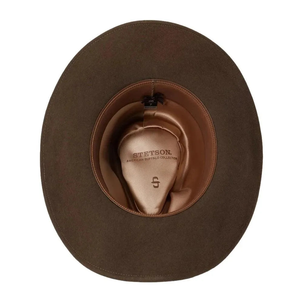 Stetson Rawhide 3X Buffalo Crushable Soft Wool Felt Cowboy Hat for Men - Western Style, Durable & Comfortable - Perfect for Rodeo, Outdoor Adventures & Country Music Festivals