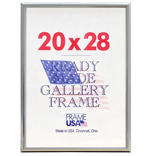 20x28 Deluxe Polystyrene Plastic Poster Frames - Silver & Multi-Color Options | Wall Art Display, Home Decor, Office & Classroom Use | Frame USA