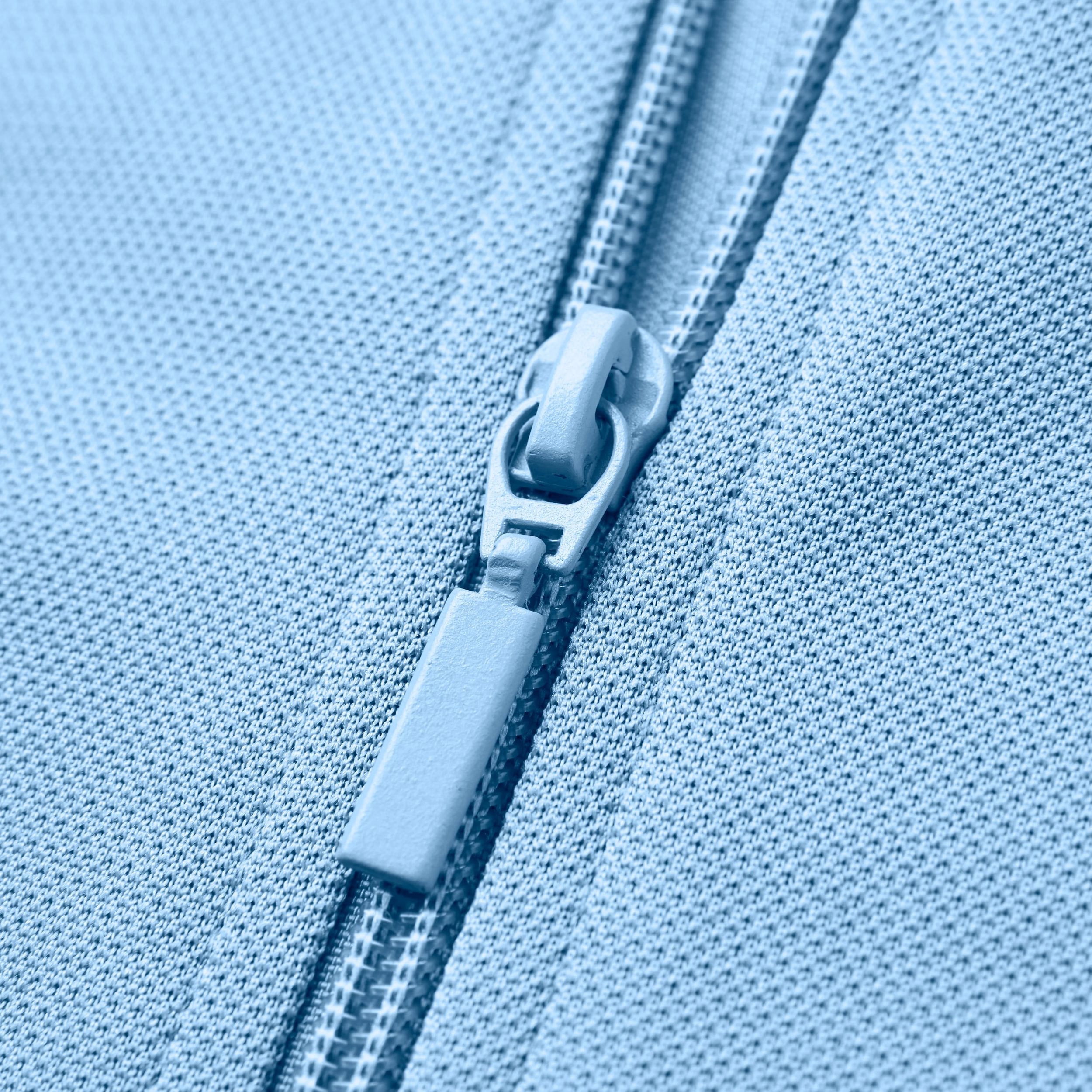 Barnes Bomber Track Top Jacket - Sky Blue & Navy Color Block - Stylish Athletic Wear for Running, Gym & Casual Outfits