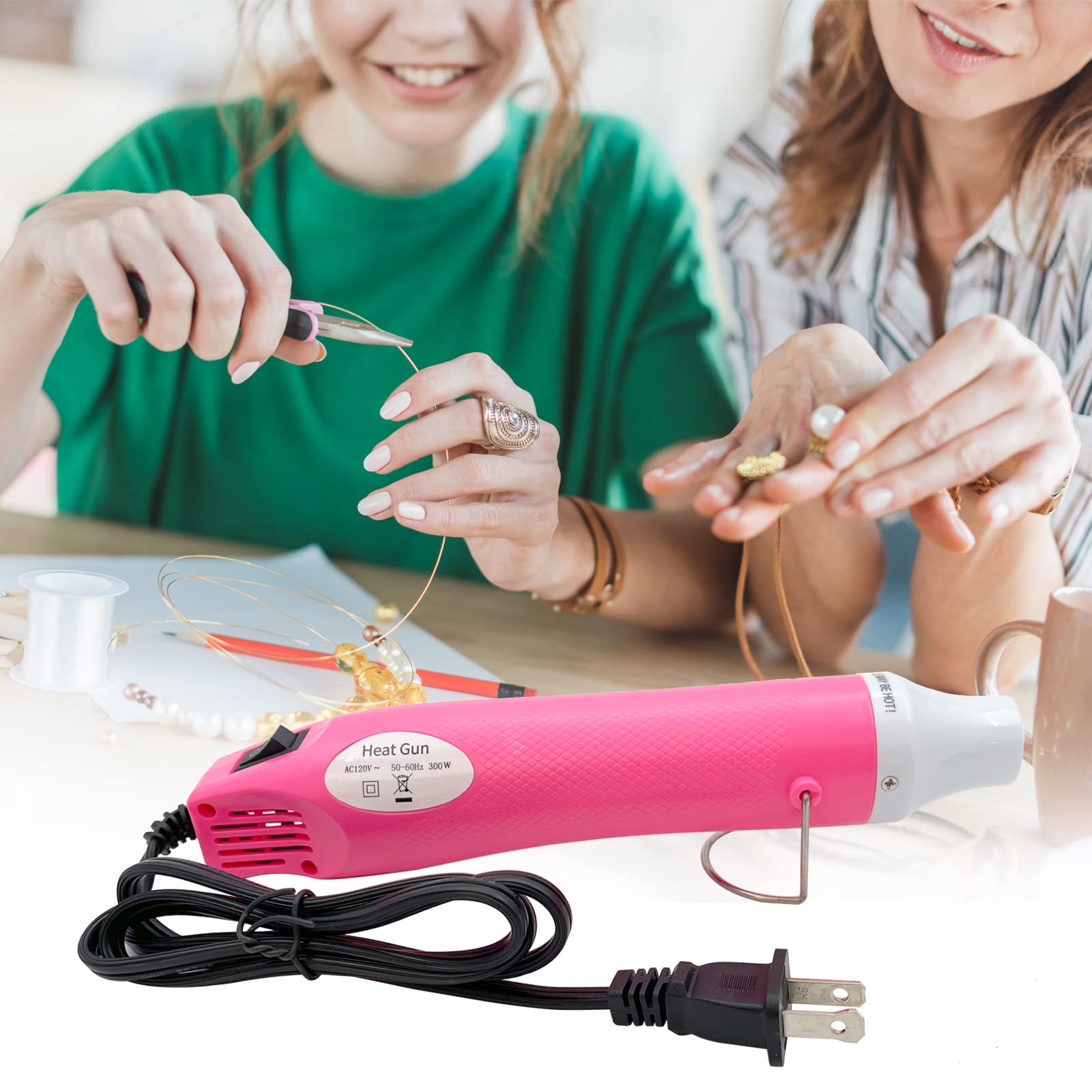 Mini Heat Gun - Portable Hot Air Gun Tool for DIY Crafts, Embossing, Shrink Wrapping, Paint Drying & More | Perfect for Home Projects, Art Creations & Professional Use