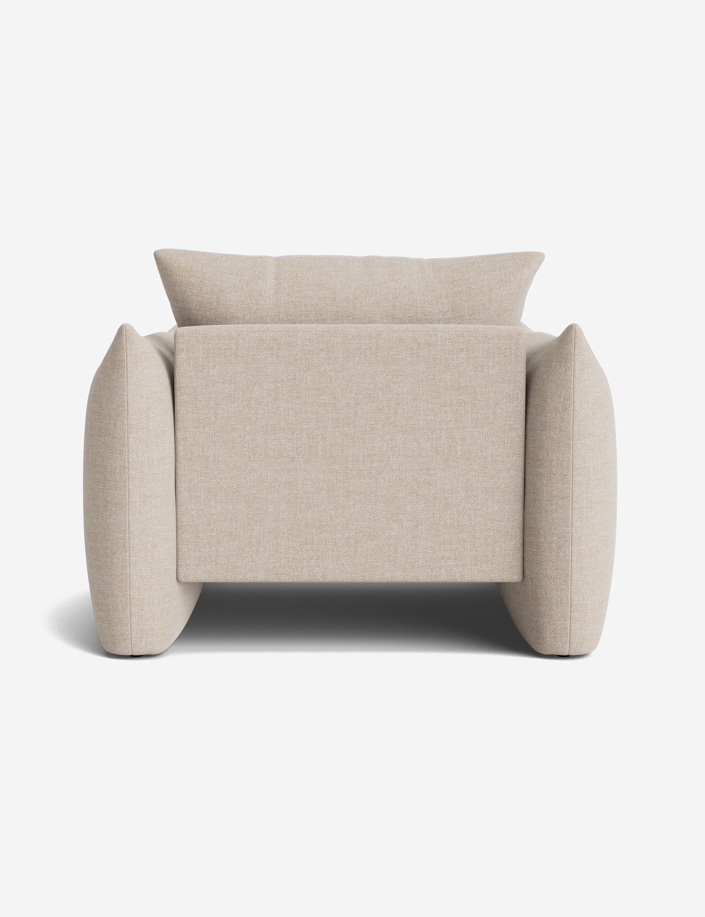 Modern Banks Accent Chair - Mid-Century Style Upholstered Armchair with Wooden Legs for Living Room, Bedroom & Office Decor