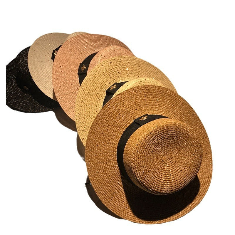 Stylish Women's Straw Hat for Summer - Wide Brim Beach Hat for Sun Protection - Perfect for Vacations, Poolside, and Outdoor Activities