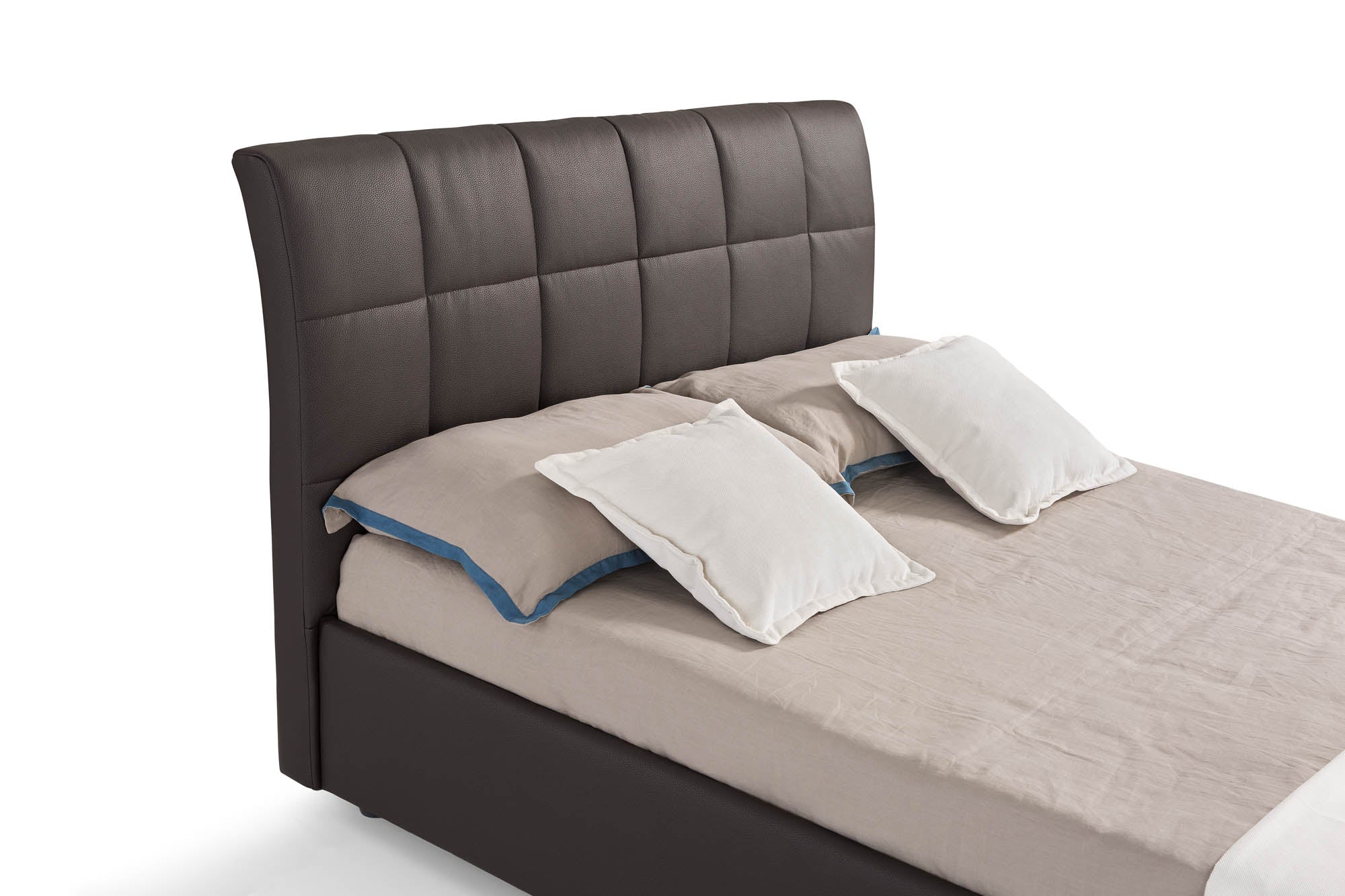 Novaluna Italy Berlino Bed - Premium Italian-Made Bed Frame for Modern Bedrooms | Perfect for Master Bedroom, Guest Room & Apartment