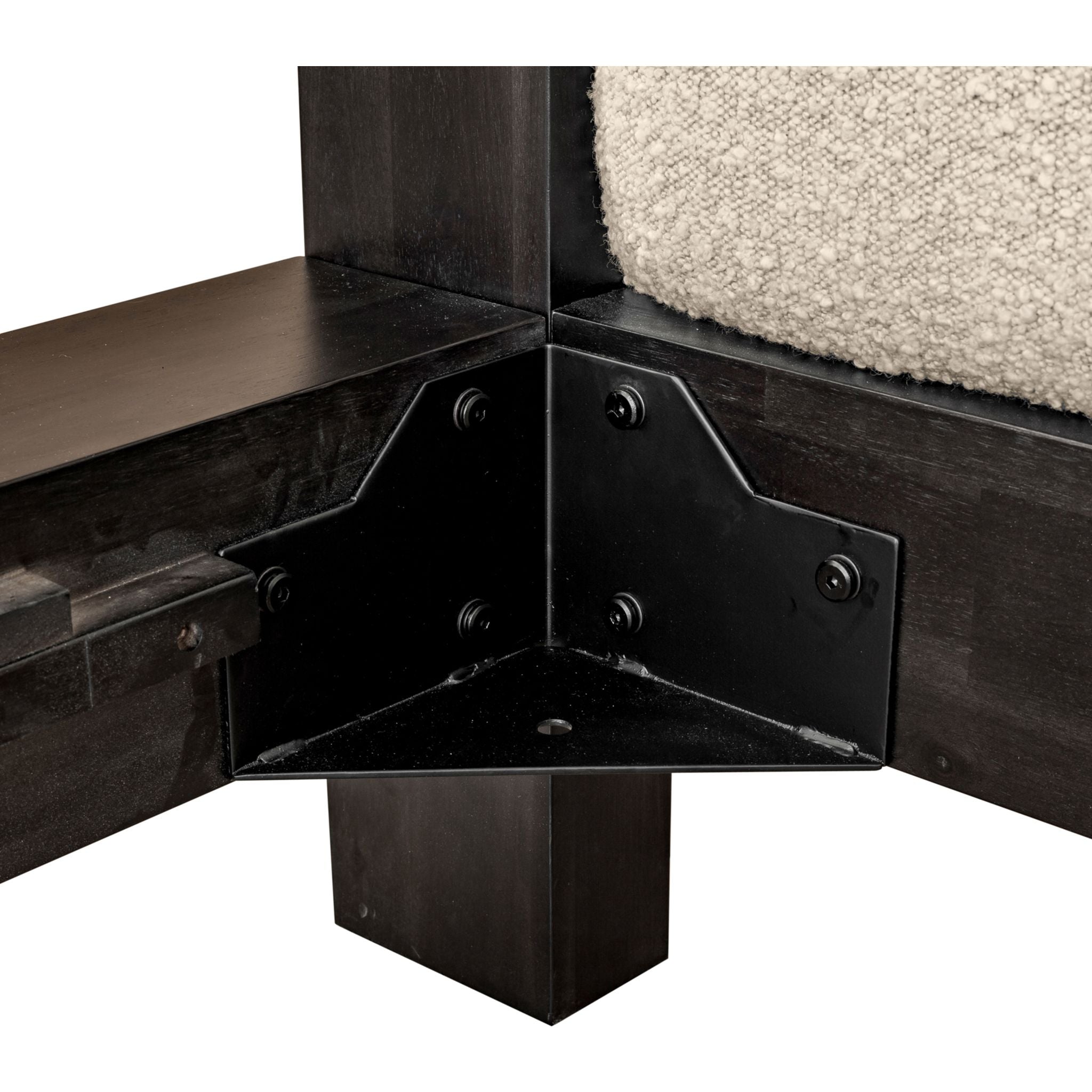 Ashcroft Platform Bed Frame - Dark Grey Queen Size, Modern Minimalist Bedroom Furniture for Small Spaces & Apartments